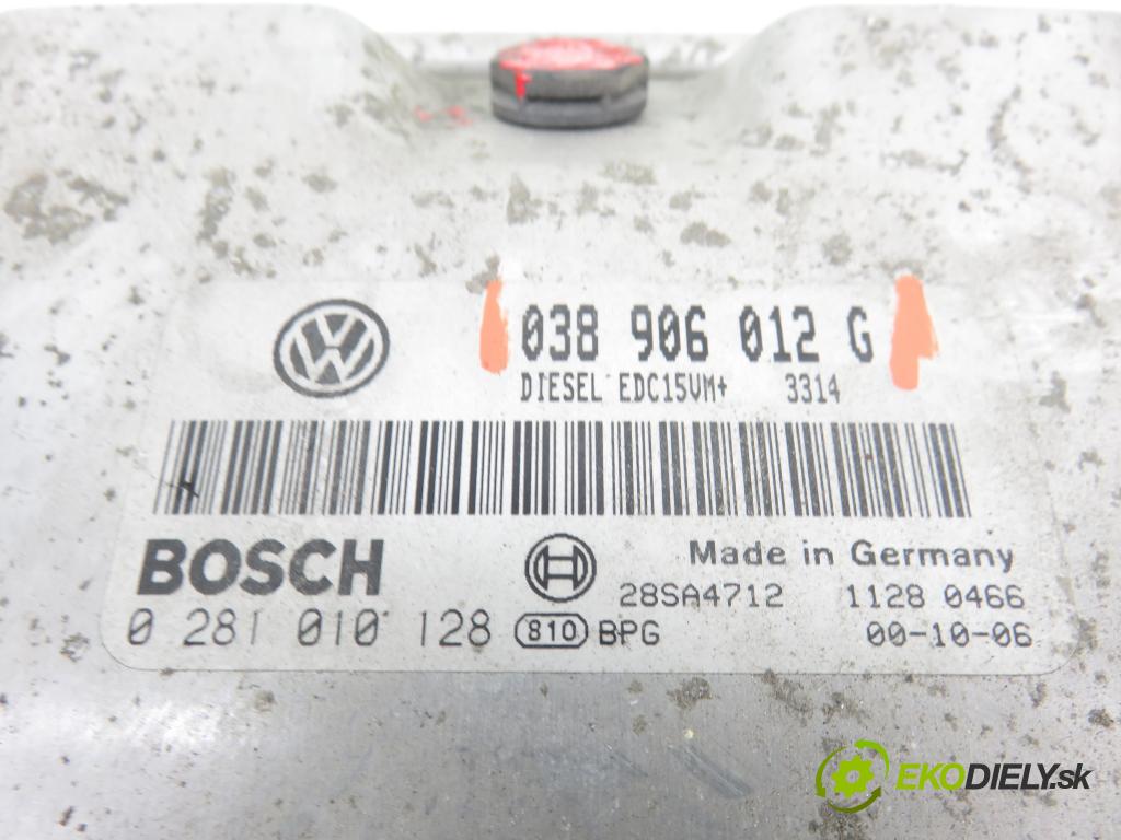 SKODA OCTAVIA I (1U2) LIFTBACK 2002 81,00 1.9 TDI - AHF 1896,00 řídící jednotka motora 038906012G