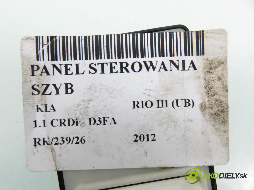 KIA RIO III (UB) HB 2012 55,00 1.1 CRDi - D3FA 1120,00 Panel ovládaní oken 935701W000