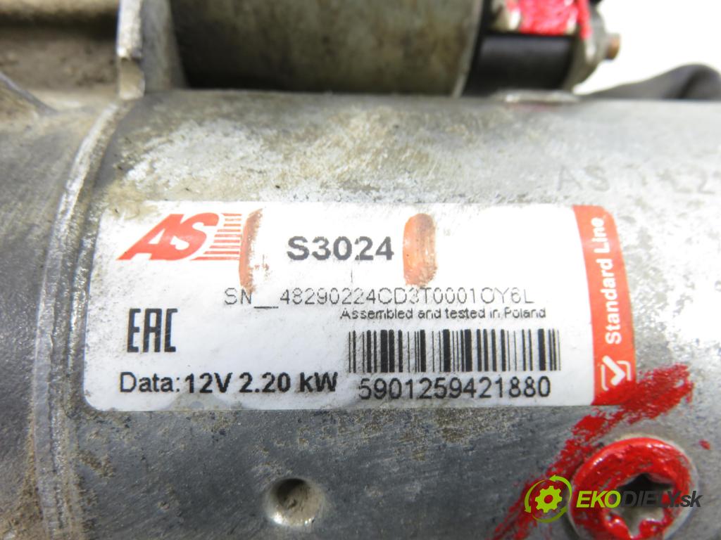 OPEL MOVANO Platforma / podwoyie (X70) FURGON 2004 0,00 2.5 DTi - G9U 754 2464,00 Štartér S3024 (Štartér)