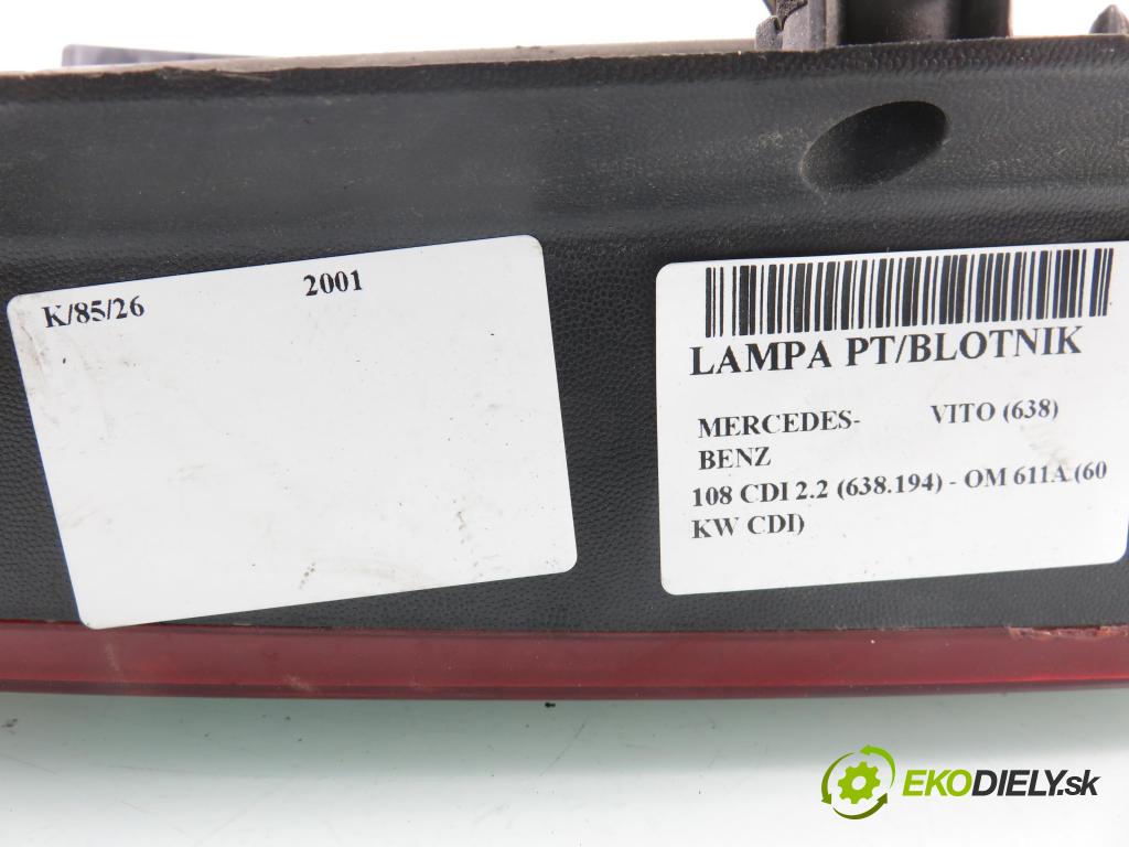MERCEDES-BENZ VITO Autobus (638) BUS 2001 60,00 108 CDI 2.2 (638.194) - OM 611A (60 KW CDI) 2151,00 světlo pravé zadní 