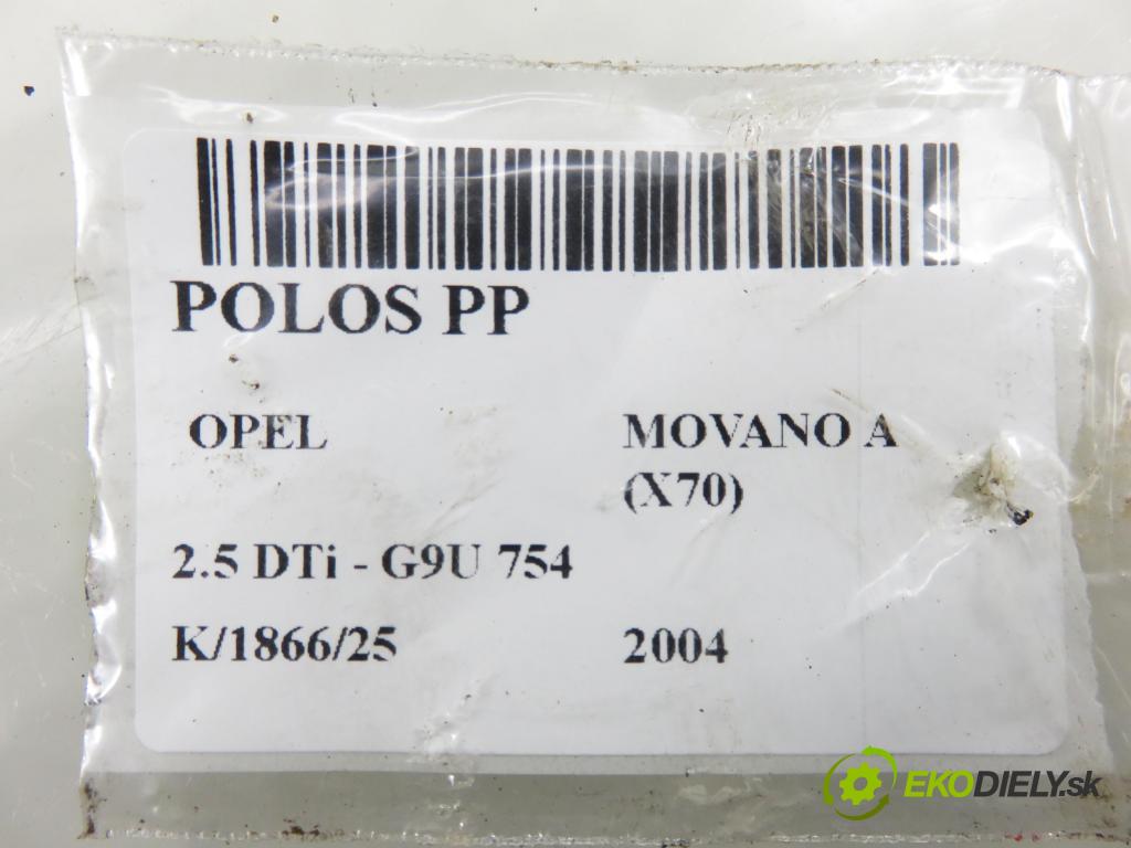 OPEL MOVANO Platforma / podwoyie (X70) FURGON 2004 0,00 2.5 DTi - G9U 754 2464,00 poloos PP