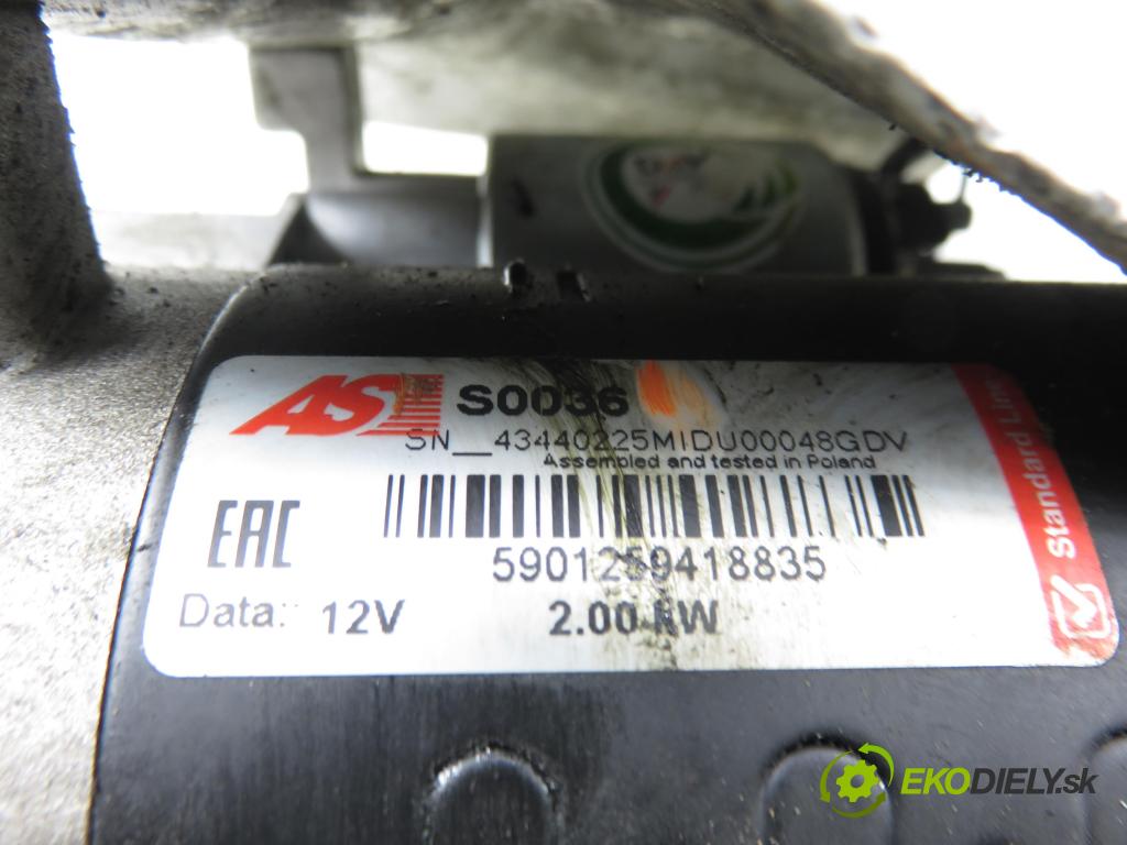 OPEL ZAFIRA A Nadwozie Wielkopojemne (MPV) (T98)  MINIVAN 2001 74,00 2.0 DTI 16V 101 - Y 20 DTH 1995,00 Štartér S0036 (Štartér)