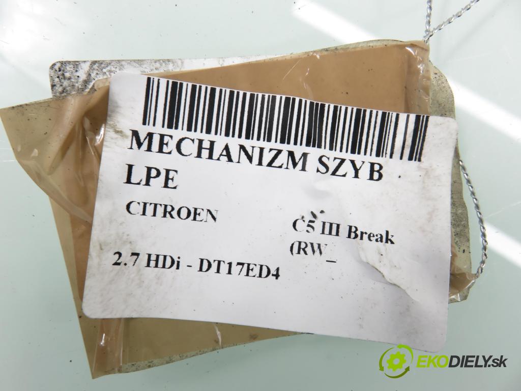 CITROEN C5 III Break (RW_) KOMBI 2008 150,00 2.7 HDi - UHZ (DT17BTED4) 2720,00 mechanismus oken 0130822444