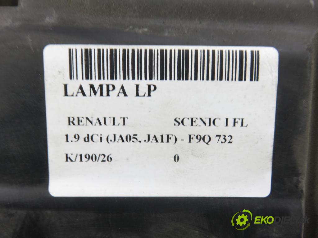 RENAULT SCENIC I (JA0/1_) MINIVAN 2001 75,00 1.9 dCi 102 - F9Q 732 1870,00 světlo LP 7700432098