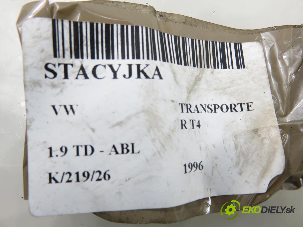 VW TRANSPORTER IV Skrzynia (70XA) FURGON 1996 50,00 1.9 TD 68 - ABL 1896,00 spínačka 701905851 (Spínací skříňka)