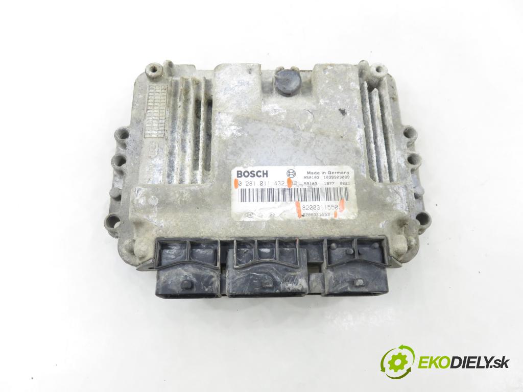 OPEL MOVANO Platforma / podwoyie (X70) FURGON 2004 0,00 2.5 DTi - G9U 754 2464,00 řídící jednotka motora 8200311550 ; 0281011432 ; 9200311553