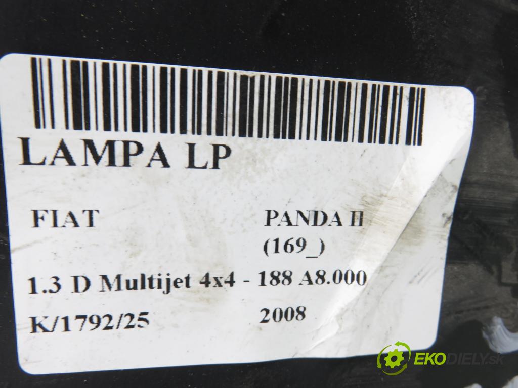 FIAT PANDA (169_) HB 2008 51,00 1.3 D Multijet 4x4 - 188 A8.000 1248,00 Svetlo LP 
