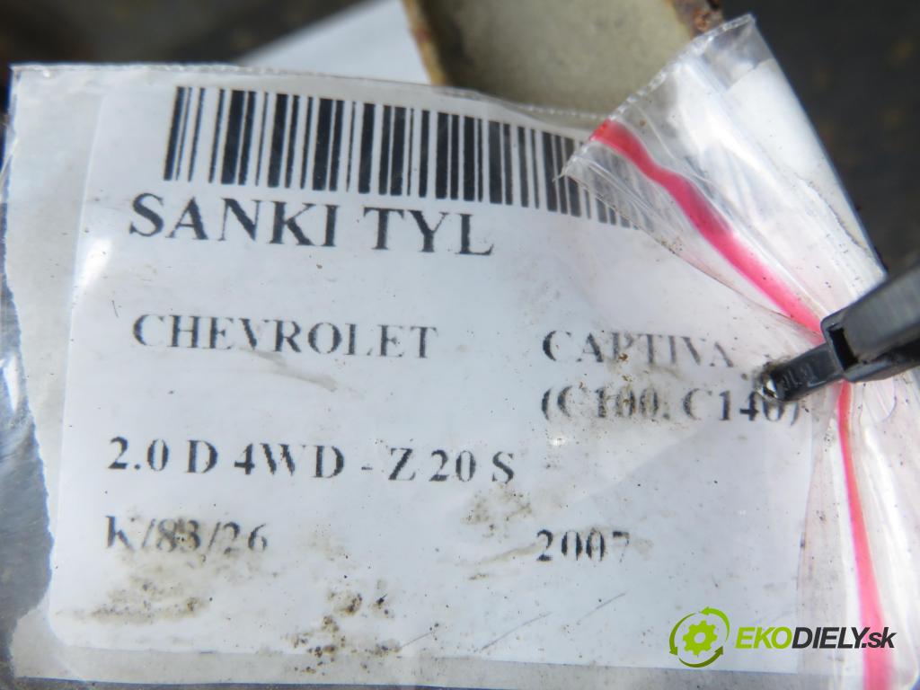 CHEVROLET CAPTIVA (C100, C140) SUV 2007 110,00 2.0 D 4WD 1991,00 ZADNÍ: