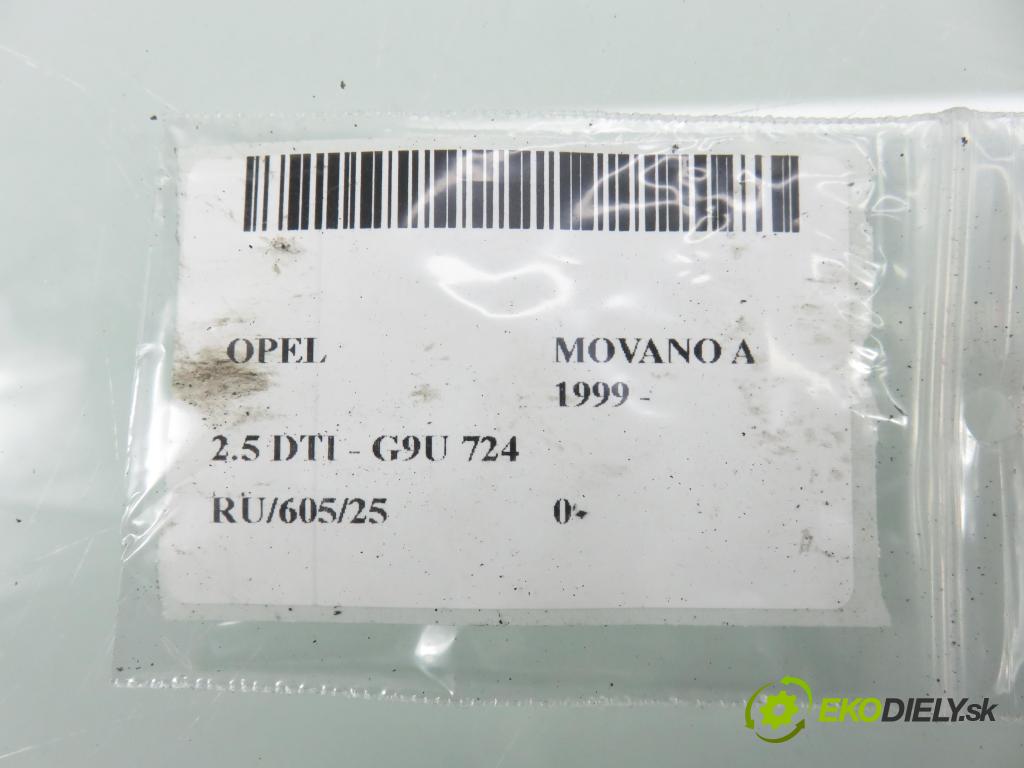 OPEL MOVANO Furgon (X70) FURGON 2005 84,00 2.5 DTI - G9U 724 2464,00 lišta pod ŽÁROVKA: PP 8200197131