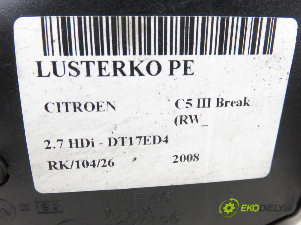 CITROEN C5 III Break (RW_) KOMBI 2008 150,00 2.7 HDi - DT17ED4 2720,00 zpětné zrcátko