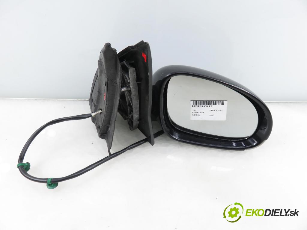 VW GOLF V (1K1) HB 2005 77,00 1.9 TDI PD 105 - BKC 1896,00 zpětné zrcátko 