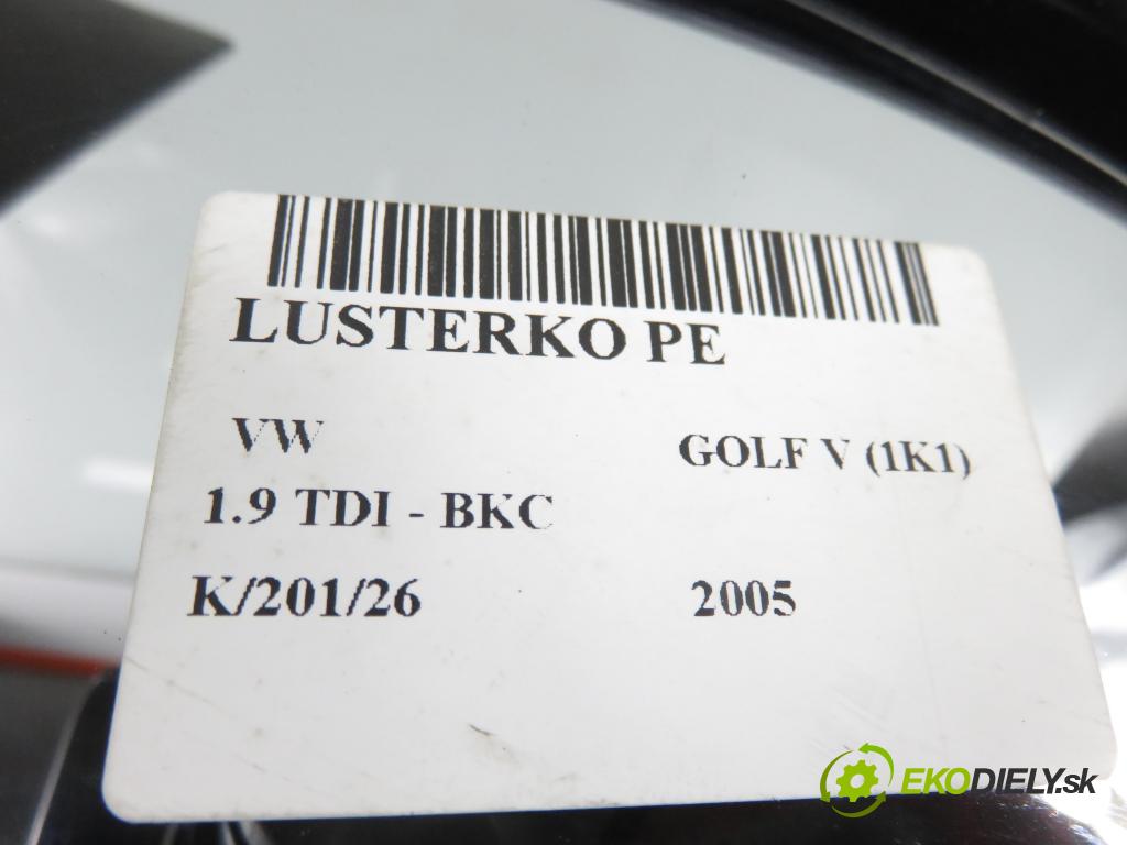 VW GOLF V (1K1) HB 2005 77,00 1.9 TDI PD 105 - BKC 1896,00 zpětné zrcátko