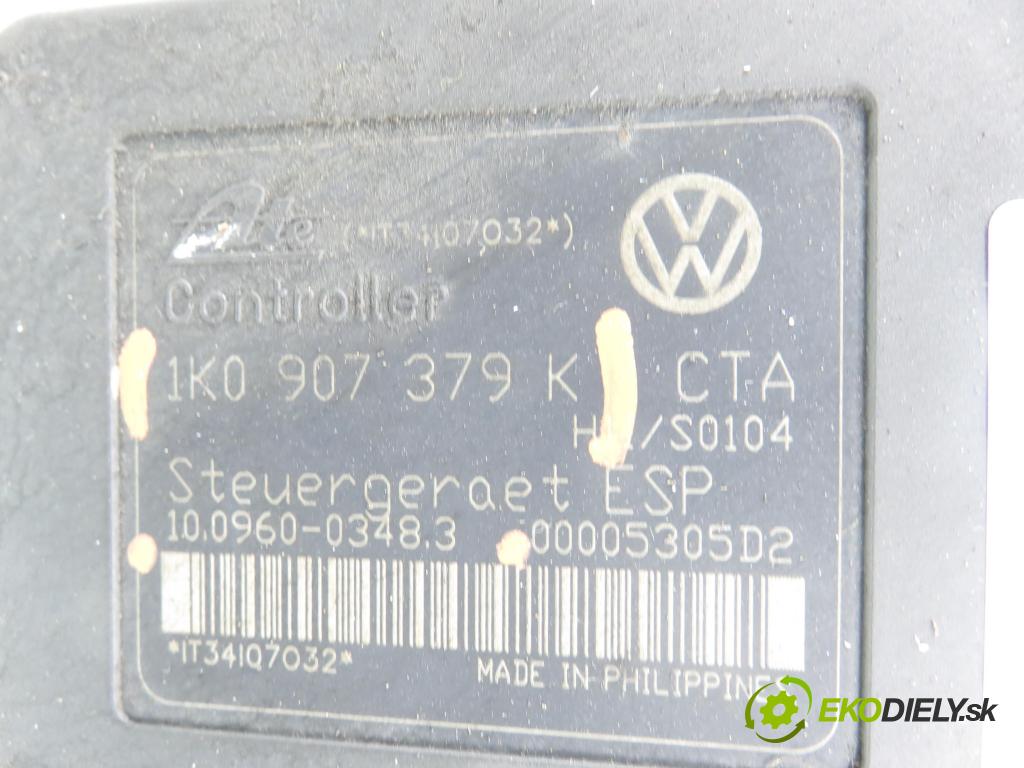 VW GOLF V (1K1) HB 2005 77,00 1.9 TDI PD 105 - BKC 1896,00 Pumpa ABS 1K0907379K ; 10096003483 (Pumpa ABS)