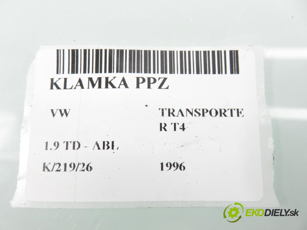 VW TRANSPORTER IV Skrzynia (70XA) FURGON 1996 50,00 1.9 TD 68 - ABL 1896,00 Kľučka 701837210