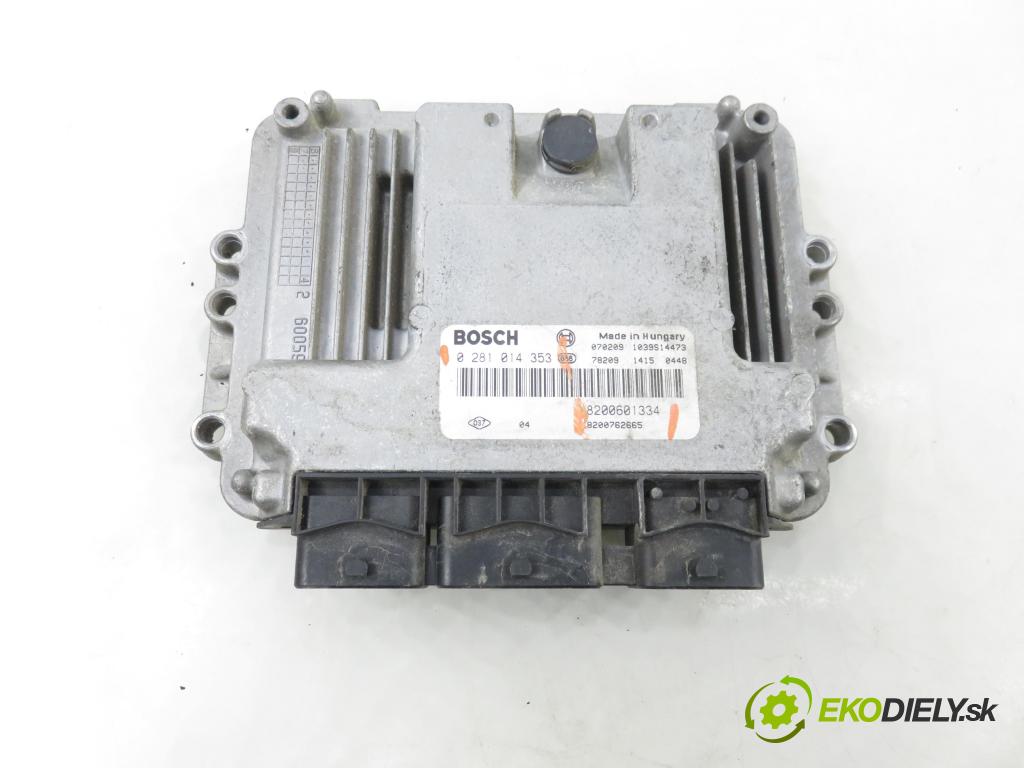 RENAULT MEGANE II Kombi (KM0/1_) KOMBI 2007 96,00 1.9 dCi 131 - F9Q 804 1870,00 řídící jednotka motora 0281014353 ; 8200601334