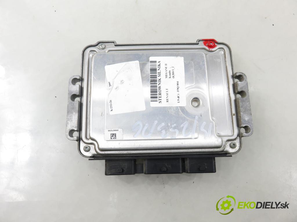 RENAULT MEGANE II Kombi (KM0/1_) KOMBI 2007 96,00 1.9 dCi 131 - F9Q 804 1870,00 řídící jednotka motora 0281014353 ; 8200601334