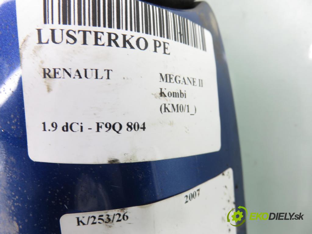 RENAULT MEGANE II Kombi (KM0/1_) KOMBI 2007 96,00 1.9 dCi 131 - F9Q 804 1870,00 Spätné zrkadlo 