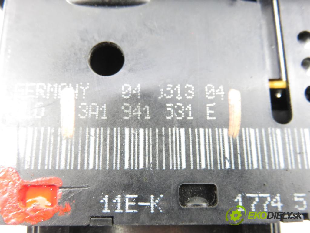 VW PASSAT B3/B4 Variant (3A5, 35I) KOMBI 1996 85,00 2.0 115 - 2E 1984,00 přepínač světla 3A1941531E