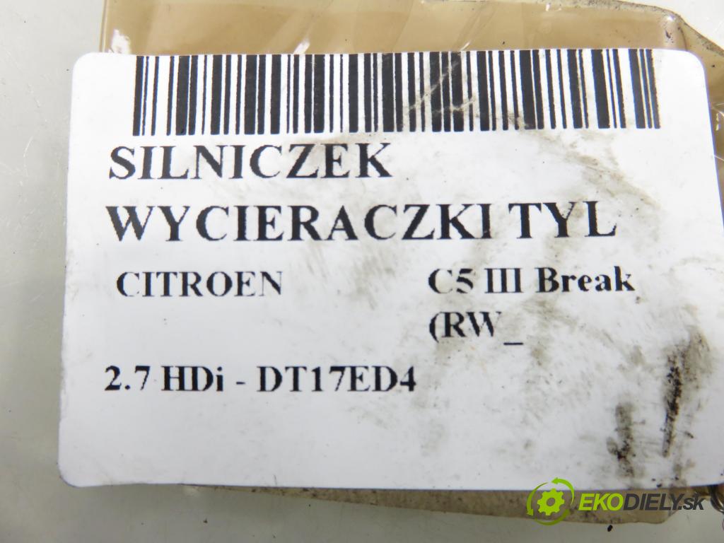 CITROEN C5 III Break (RW_) KOMBI 2008 150,00 2.7 HDi - UHZ (DT17BTED4) 2720,00 Motorček stierače zadné 9682833480 ; 53033112