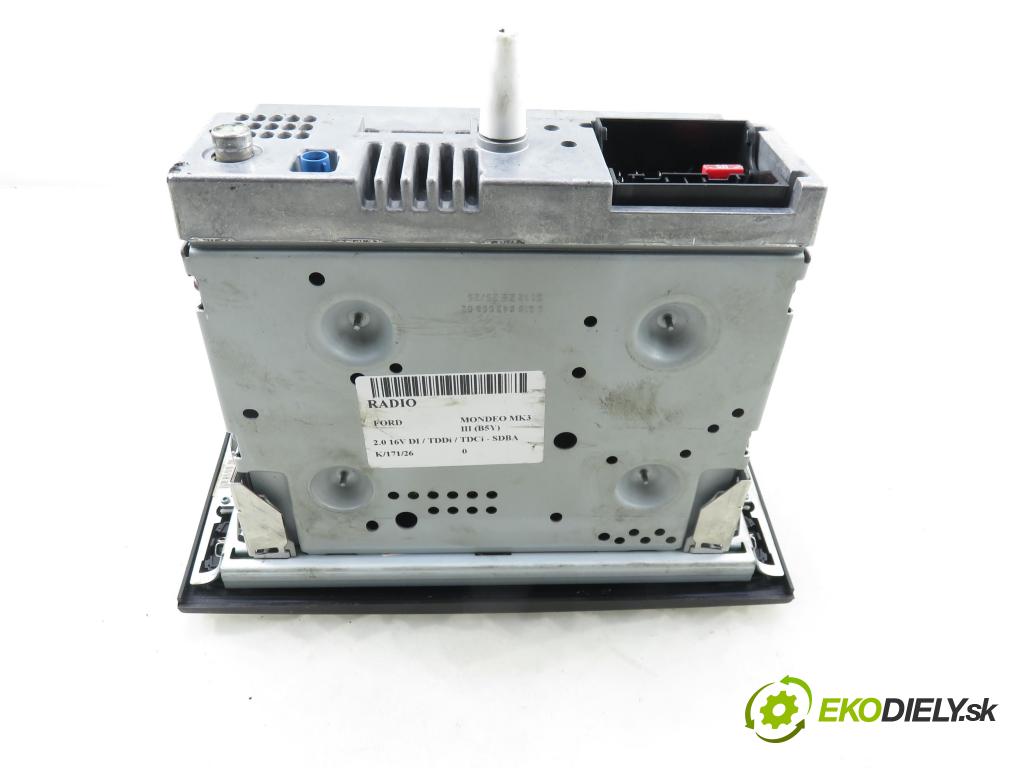 FORD MONDEO III (B5Y) LIFTBACK 2006 66,00 2.0 16V DI / TDDi / TDCi - SDBA 1998,00 RADIO 5S7T18K931BA