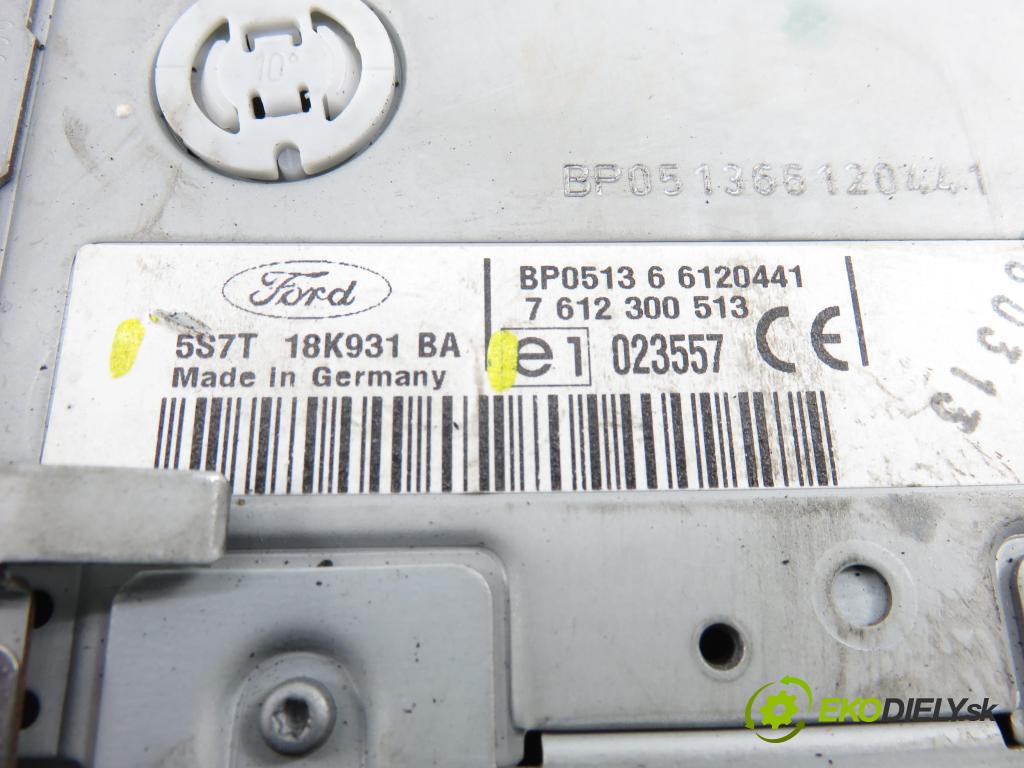FORD MONDEO III (B5Y) LIFTBACK 2006 66,00 2.0 16V DI / TDDi / TDCi - SDBA 1998,00 RADIO 5S7T18K931BA