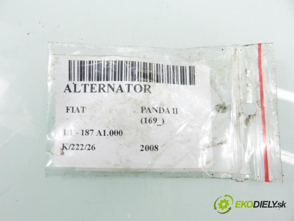 FIAT PANDA (169_) HB 2008 40,00 1.1 54 - 187 A1.000 1108,00 Alternátor 83631750 (Alternátor)