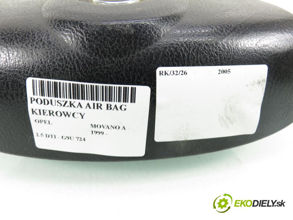 OPEL MOVANO Furgon (X70) FURGON 2005 84,00 2.5 DTI - G9U 724 2464,00 AirBag air BAG volantu 820018863