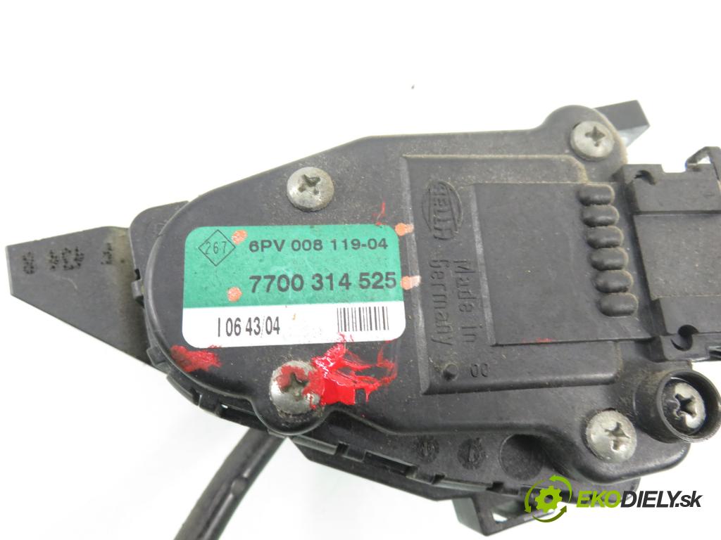 OPEL MOVANO Furgon (X70) FURGON 2005 84,00 2.5 DTI - G9U 724 2464,00 potenciometr plynového pedálu 7700314525 ; 6PV00811904 (Potenciometr plynového pedálu)