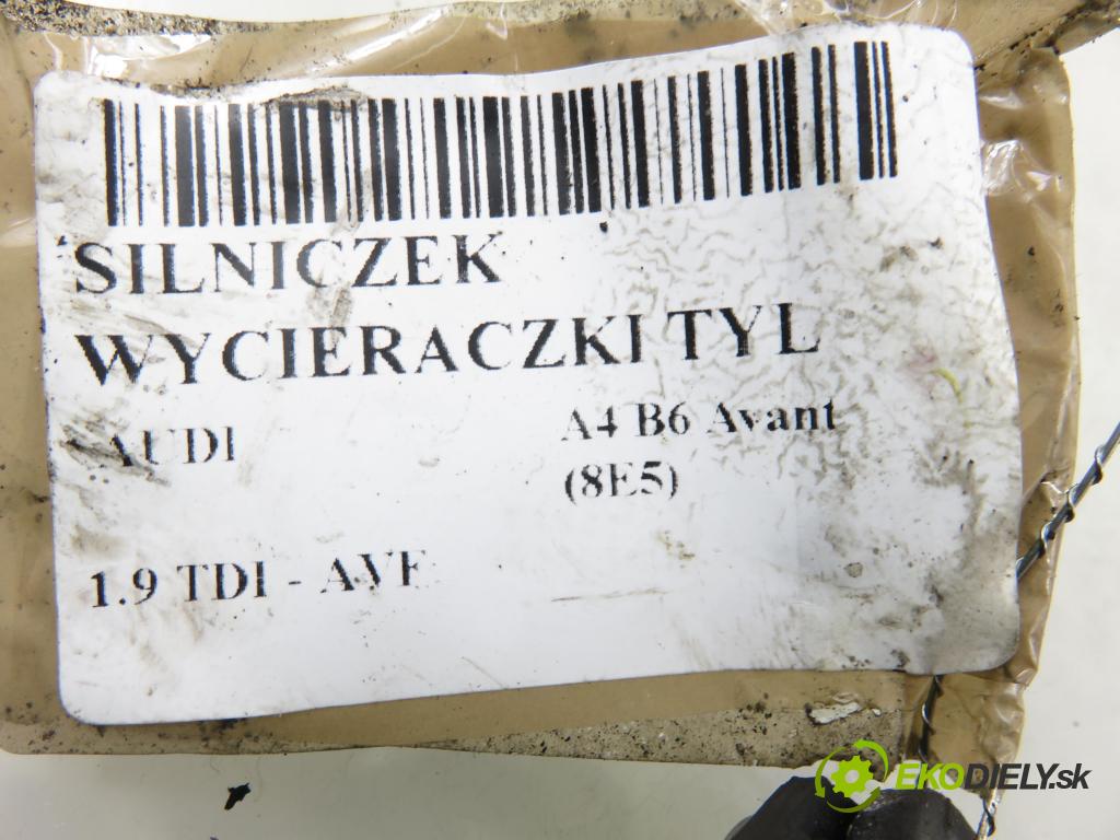 AUDI A4 Avant (8E5, B6) KOMBI 2003 96,00 1.9 TDI PD 130 - AVF 1896,00 motorek stěrače ZADNÍ: 579603 ; W0000036505VS