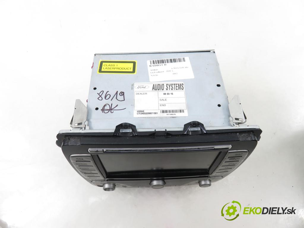 FORD S-MAX (WA6) MINIVAN 2012 118,00 1.6 EcoBoost - JTWA 1596,00 RADIO CD 7S7T18K931BL