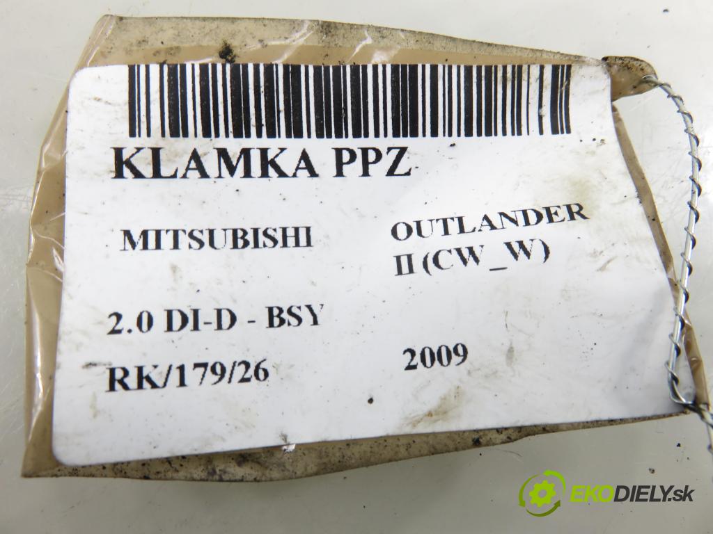 MITSUBISHI OUTLANDER II (CW_W) SUV 2009 103,00 2.0 DI-D 140 - BSY (Volkswagen Group) 1968,00 Kľučka