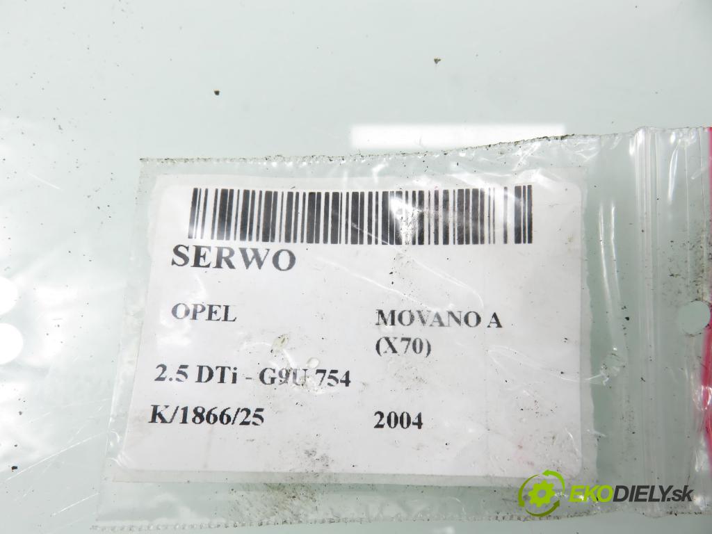 OPEL MOVANO Platforma / podwoyie (X70) FURGON 2004 0,00 2.5 DTi - G9U 754 2464,00 posilovač 8200189405 ; 0204024918 (Servočerpadlo)