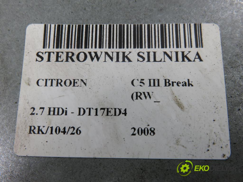 CITROEN C5 III Break (RW_) KOMBI 2008 150,00 2.7 HDi - DT17ED4 2720,00 řídící jednotka motora HW9663122980