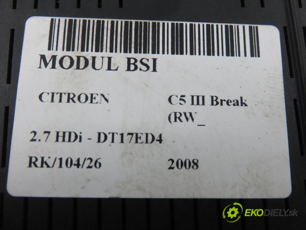 CITROEN C5 III Break (RW_) KOMBI 2008 150,00 2.7 HDi - UHZ (DT17BTED4) 2720,00 MODUL BSI 966405908001