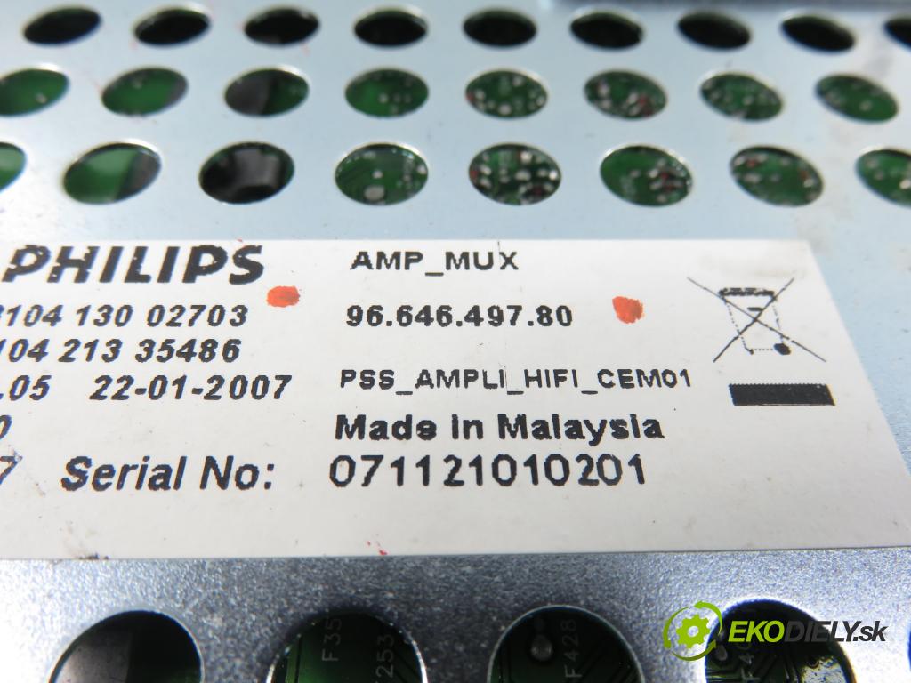 CITROEN C5 III Break (RW_) KOMBI 2008 150,00 2.7 HDi - DT17ED4 2720,00 zesilovač 9664649780 (Zesilovač)