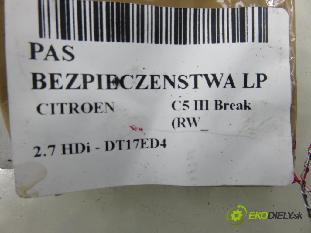 CITROEN C5 III Break (RW_) KOMBI 2008 150,00 2.7 HDi - DT17ED4 2720,00 držák BEZPEČNOST LP 96560563GW