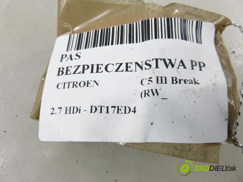 CITROEN C5 III Break (RW_) KOMBI 2008 150,00 2.7 HDi - UHZ (DT17BTED4) 2720,00 Držiak bezpečnostný PP 96560562GW