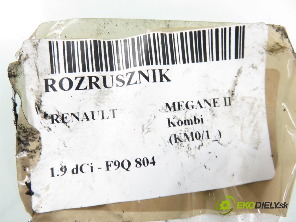 RENAULT MEGANE II Kombi (KM0/1_) KOMBI 2007 96,00 1.9 dCi 131 - F9Q 804 1870,00 Štartér 8200628419A (Štartér)