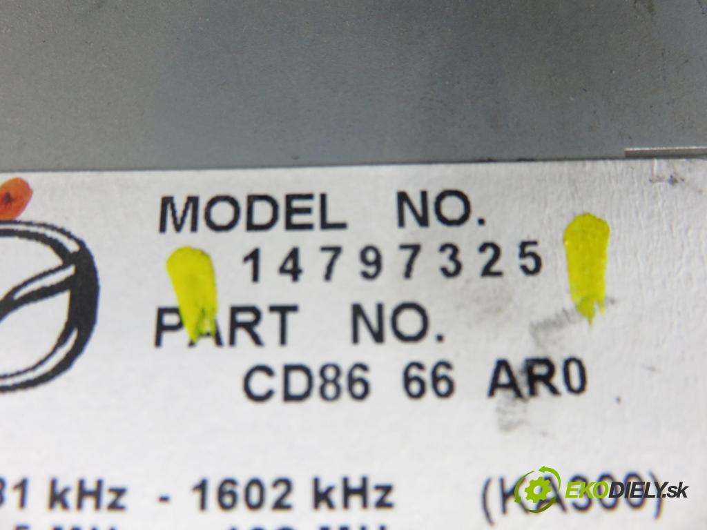 MAZDA 5 (CR19) MINIVAN 2009 105,00 2.0 MZR-CD 143 - RF7J 1998,00 RADIO 14797325
