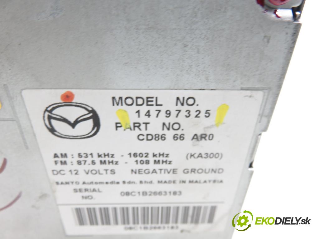 MAZDA 5 (CR19) MINIVAN 2009 105,00 2.0 MZR-CD 143 - RF7J 1998,00 RADIO 14797325