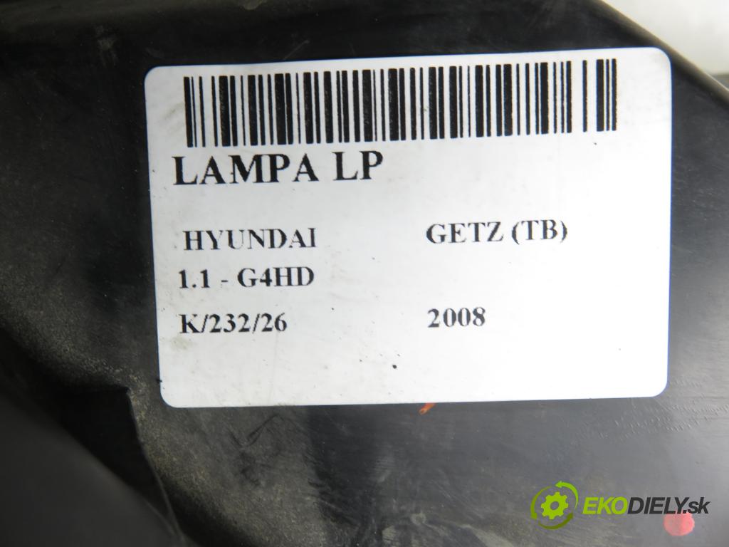 HYUNDAI GETZ (TB) HB 2008 46,00 1.1 - G4HD 1086,00 světlo LP