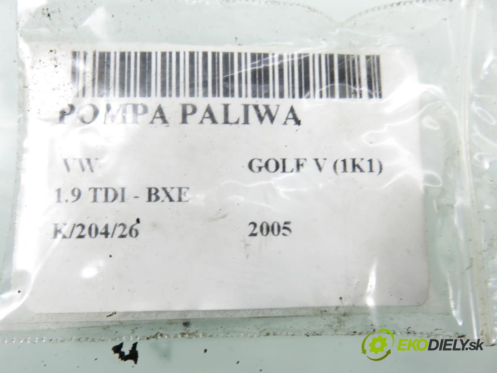 VW GOLF V (1K1) HB 2005 77,00 1.9 TDI - BXE 1896,00 pumpa paliva 1K0919050D