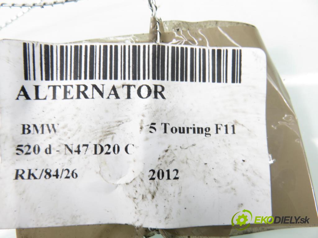 BMW 5 Touring (F11) KOMBI 2012 135,00 520 d 184 - N47 D20 C 1995,00 Alternátor 8507625 ; FG23S032 (Alternátor)