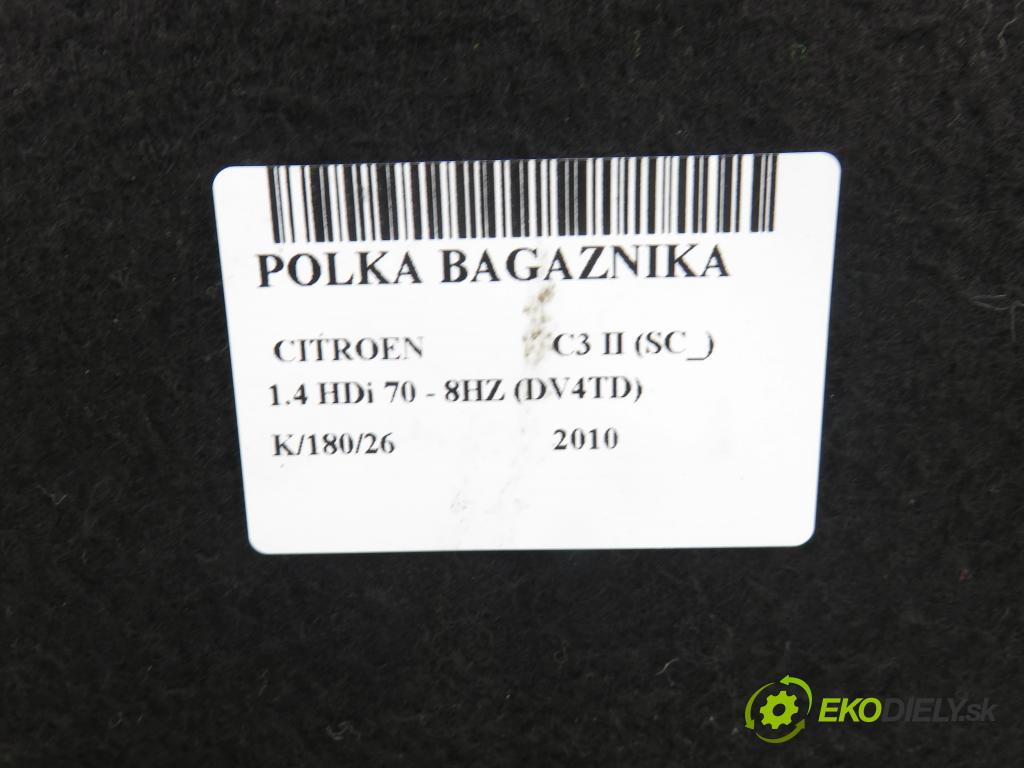 CITROEN C3 II (SC_) HB 2010 50,00 1.4 HDi 8V 70 - 8HZ (DV4TD) 1398,00 POLKA: kufor 9833304ZD