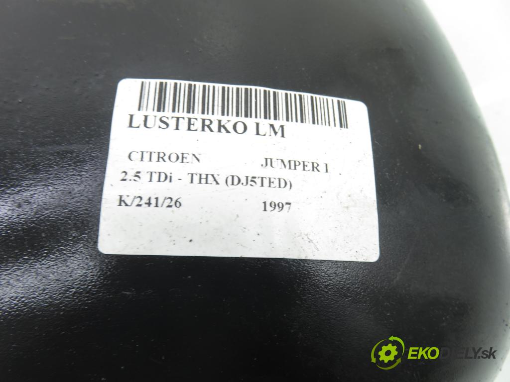 CITROEN JUMPER Platforma / podwozie (230) KABINA/PLATFORMA 1997 79,00 2.5 TDi - THX (DJ5TED) 2446,00 Spätné zrkadlo 