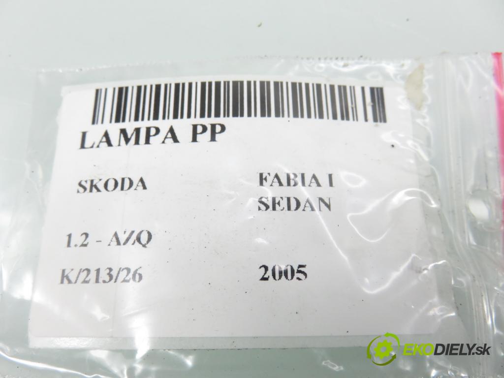 SKODA FABIA I SEDAN (6Y3) SEDAN 2005 47,00 1.2 12V 64 - BME 1198,00 světlo PP 