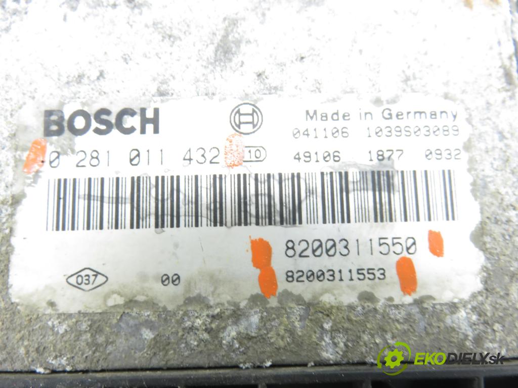 OPEL MOVANO Furgon (X70) FURGON 2005 84,00 2.5 DTI - G9U 724 2464,00 Riadiaca jednotka Motor 8200311550 ; 0281011432 ; 8200311553