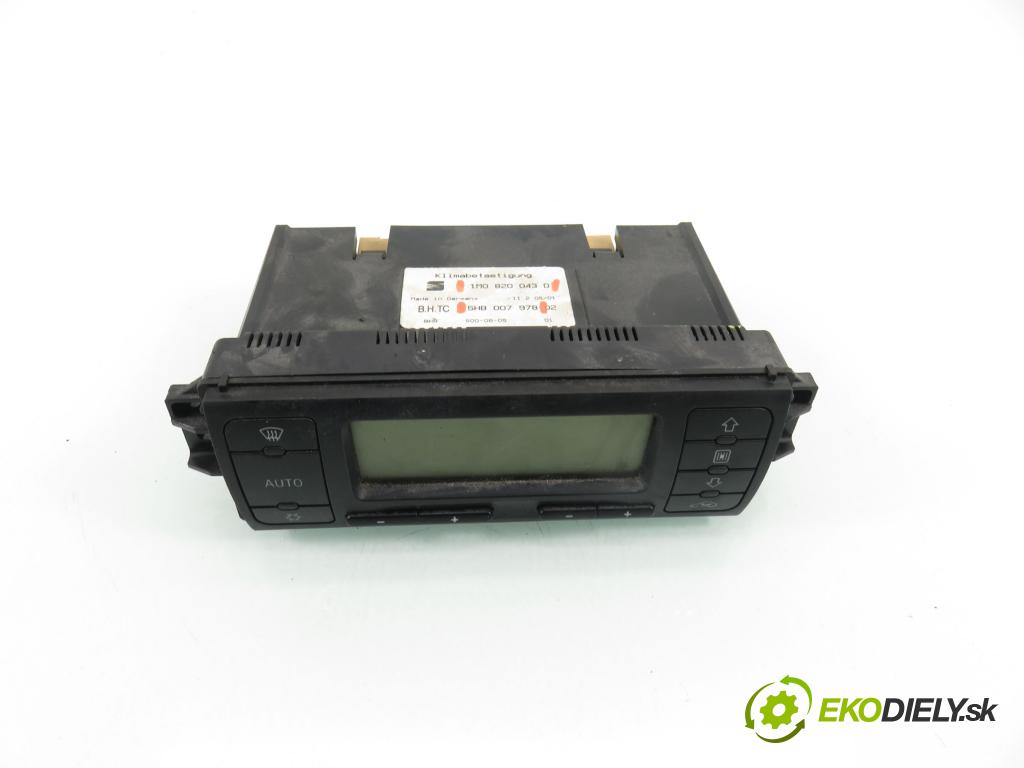 SEAT LEON (1M1) HB 2001 81,00 1.9 TDI 110 - ASV 1896,00 Panel topení KLIMATRONIK 1M0820043D ; 5HB007978