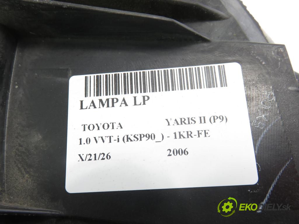 TOYOTA YARIS (_P9_) HB 2006 51,00 1.0 VVT-i (KSP90_) - 1KR-FE 998,00 Svetlo LP