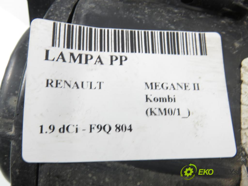 RENAULT MEGANE II Kombi (KM0/1_) KOMBI 2007 96,00 1.9 dCi 131 - F9Q 804 1870,00 Svetlo PP 